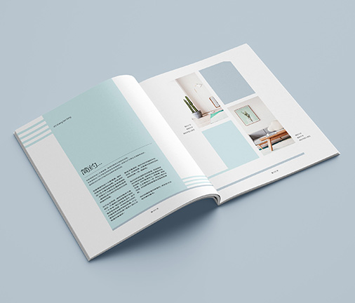 画册设计-蓝调装饰公司画册效果图